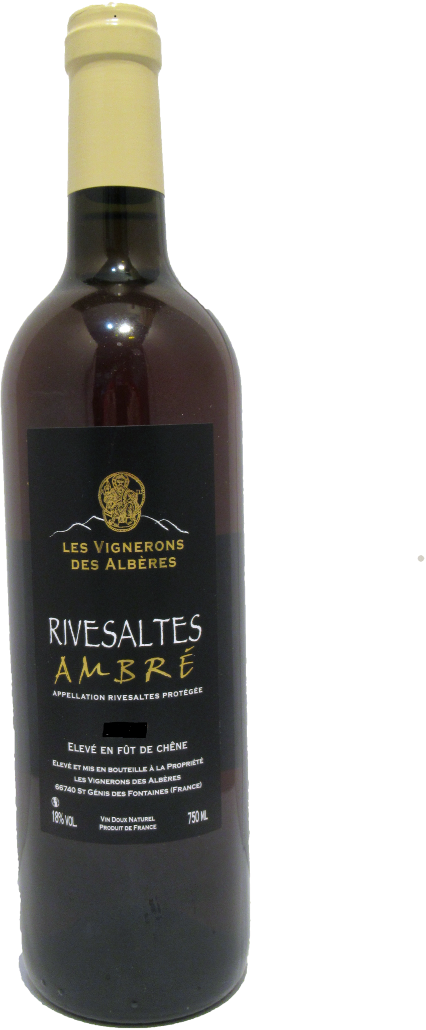 Rivesaltes Ambré Hors D'âge - Les Vignerons Des Albères